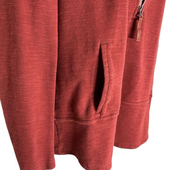 LL Bean Hoodie Womens M 1/2 Zip Jacket Pullover Sweatshirt Heathered Athleisure - Picture 10 of 16